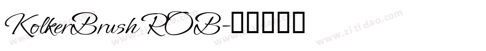 KolkerBrush ROB字体转换